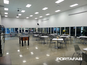 modular lunchroom, modular breakroom, modular meeting room, modular inplant building, modular warehouse building
