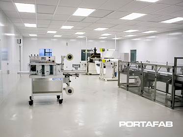 modular machine enclosures, machine enclsoures, modular cleanroom walls