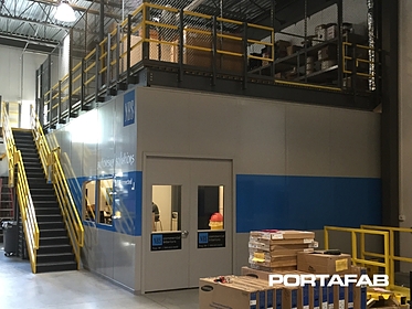 mezzanine office and storage