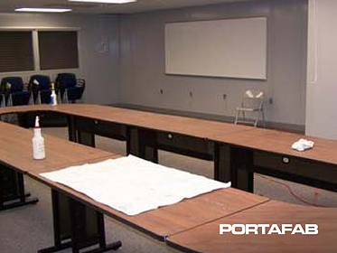 modular training area, modular training room