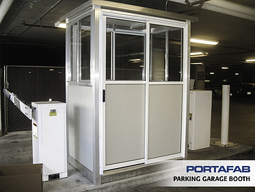 Parking Garage Booth - PortaFab Modular Booths & Shelters