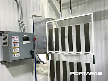 paint finishing enclosure, modular paint finishing enclosure, modular painting enclosure
