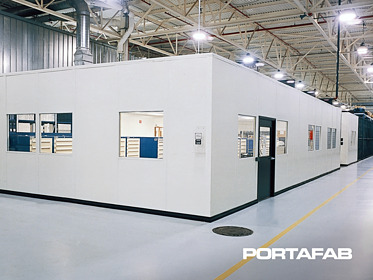 modular parts storage room, parts storage room, modular building, modular office building