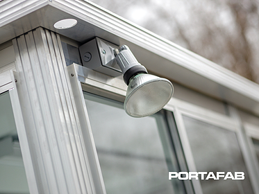 personal protective booth exterior lighting 