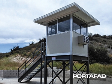 tall security booth 