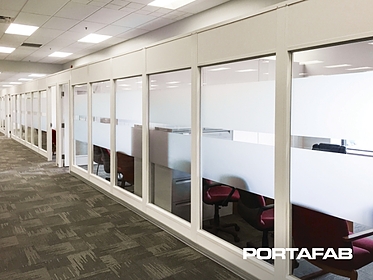 clear demising office walls