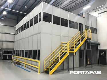 two story inplant building with windows