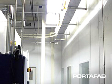 powder coating enclosures, powder coating rooms, powder coating walls