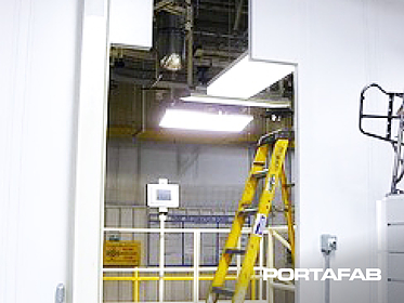 powder coating enclosures, powder coating rooms, powder coating walls