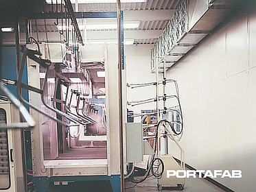 powder coating enclosures, powder coating rooms, powder coating walls