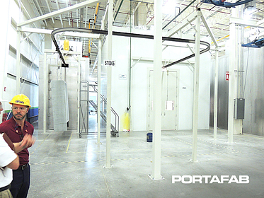 powder coating enclosures, powder coating rooms, powder coating walls