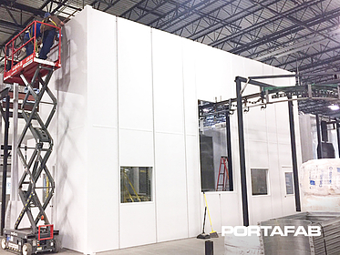 powder coating enclosures, powder coating rooms, powder coating walls