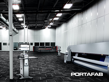 printing equipment enclosure, modular printing enclosure, printing enclosures