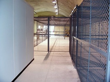 secured storage next to wire storage