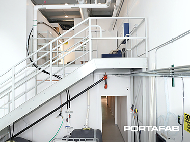 cannabis high bay stairs