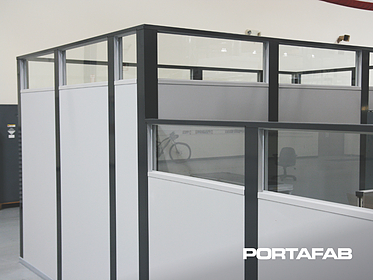 modular office walls with glass
