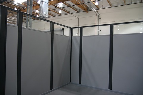 office partitions modular walls glass portafab freestanding applications