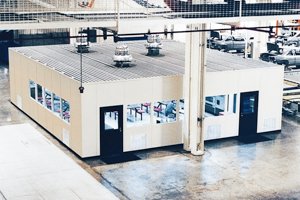 modular breakroom in factory