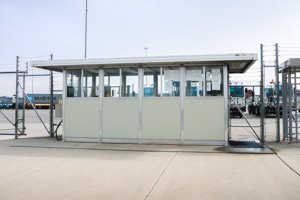 large security guard booth